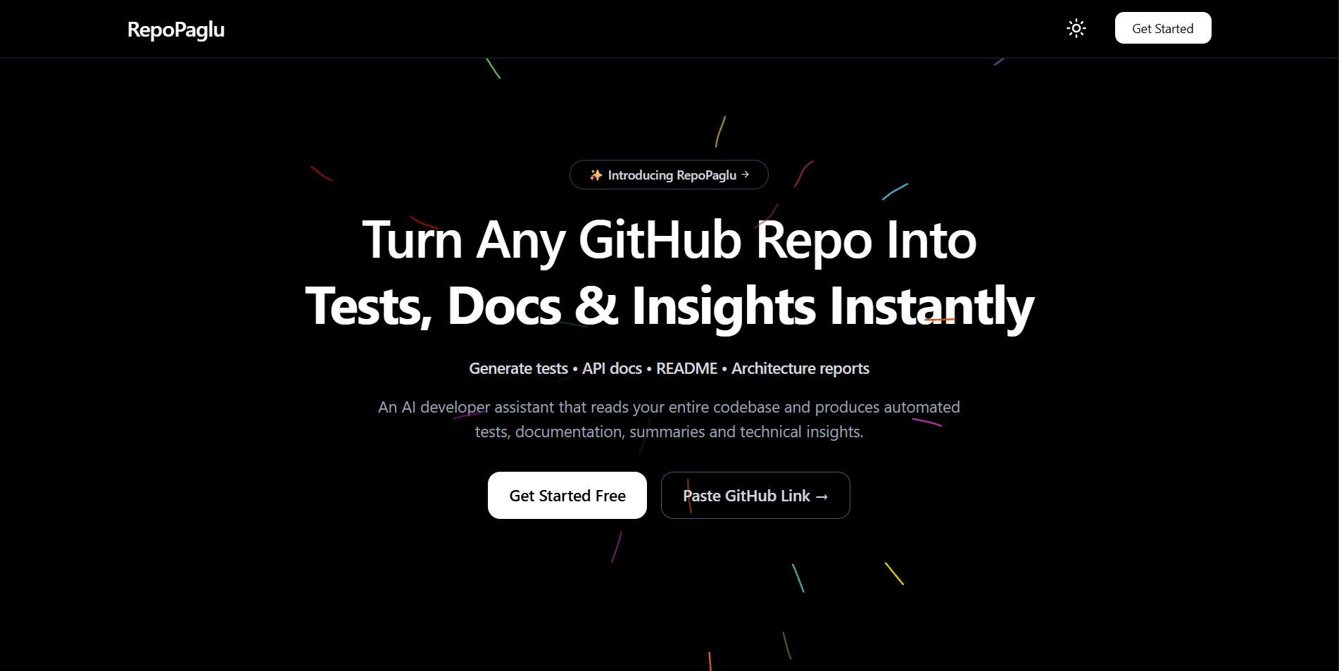 RepoPaglu - AI GitHub Automation, API Docs & README Generator